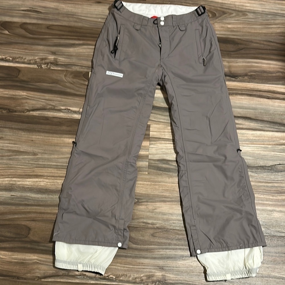 Women's Foursquare Snowboard Pants Grey Insulated System 15K Sz XS #87380